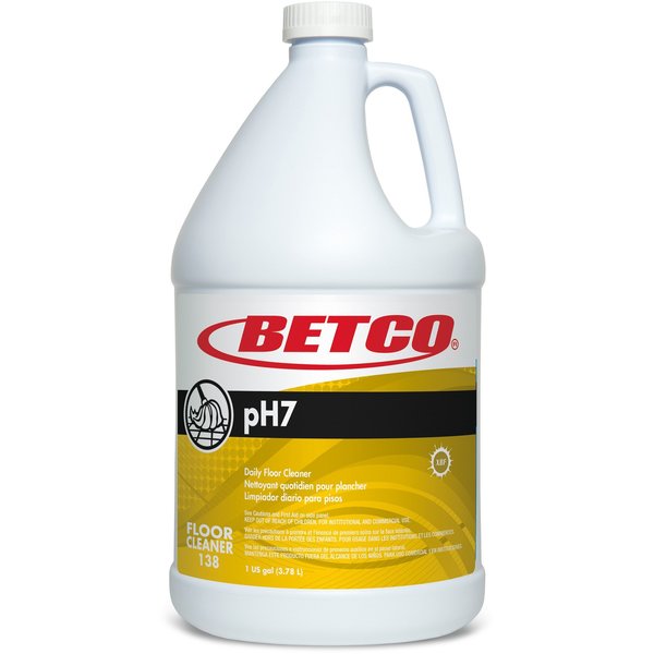 Betco Floor Cleaner, Concentrate, Neutral pH, 1 Gallon, , YW, PK 4 BET1380400
